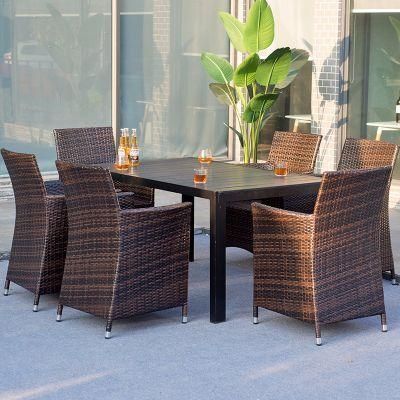 Rattan Outdoor Furniture/Outdoor Courtyard Dining Table and Chair