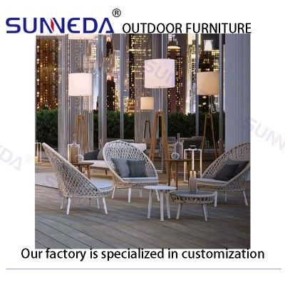 Factory Directly Sell Wholesale Classical Leisure Durable Aluminum Frame Garden Furniture Set