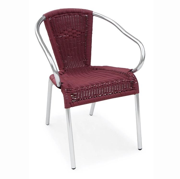 Rattam Weaving Outdoor Furniture Small Chair for Restaurant Terrace