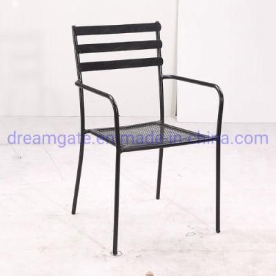 Us Market Design Outdoor Restaurant Grilled Patio Steel Chair