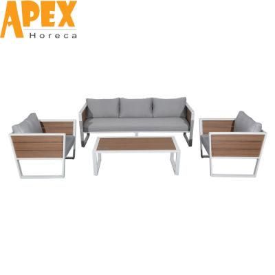 China Wholesale Modern Design High Quality Aluminum Home Garden Furniture Outdoor Sofa Set