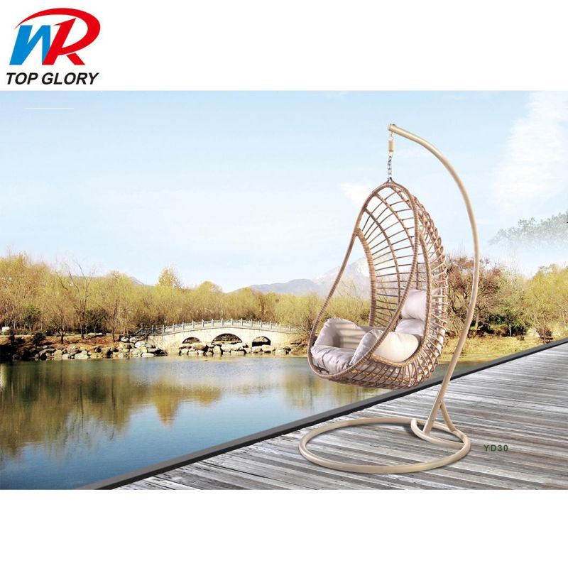 Cheap Price Wicker Patio Hammock Outdoor Rattan Garden Egg Hanging Swing Chair