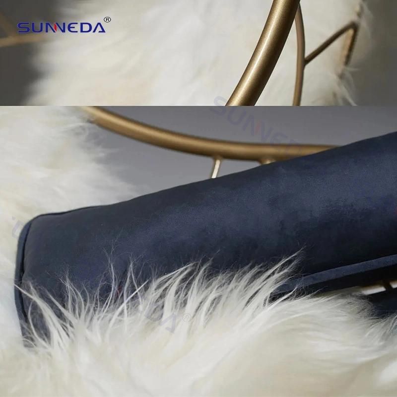 Stainless Steel Luxury Modern Semicircle Hanging Swing Chair