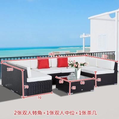 Outdoor Sofa Courtyard Garden Design Outdoor Rattan Table and Chair