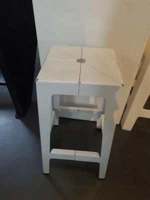 Customized Modern White Square Armless Garden Furniture Bench European Chair