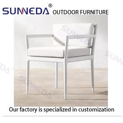 All Aluminum Frame Outdoor Garden Modern Comfortable Chair with Cushion