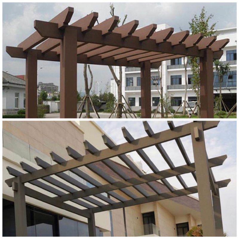 WPC Outdoor Using UV Resistance Wood Plastic Composite Pavilion Cheap Price Hexagon Pergola