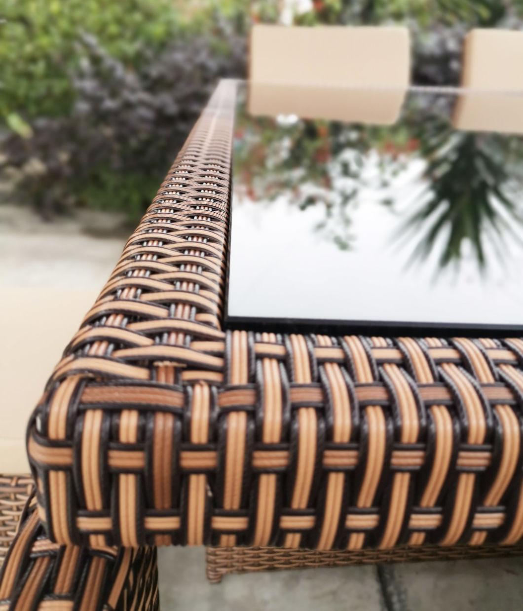 Villa Hotel Outdoor Garden Rattan Table and Chair Household Furniture
