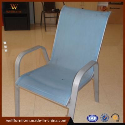Outdoor Garden Pool Aluminum Furniture Sling Dining Chair (MFTX-18607C)