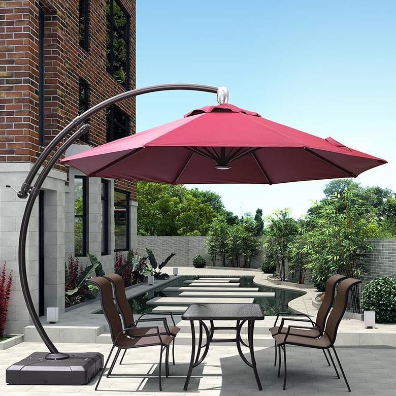 Outdoor Waterproof Bar Furniture Table Side Rectangular Patio Roma Umbrella Parasol