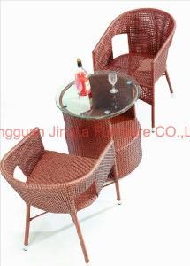 Iron Steel Wicker Leisure Garden Dining Furniture (JJ-S442)