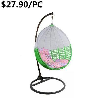 Stylish Confortable Customized Garden Indoor Rattan Hanging Egg Swing Chair