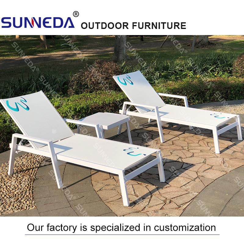 Sunneda Outdoor Garden Hotel Patio Resort Beach Furniture Aluminum Sofa Chair Lounge & Parasol