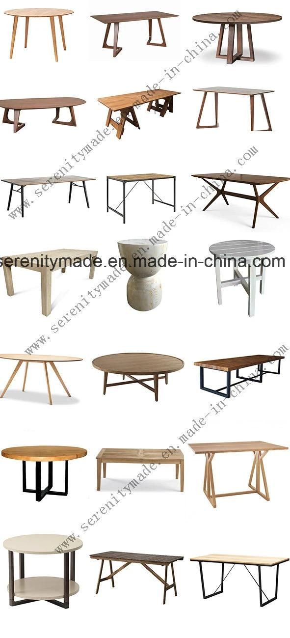 Vintage Style Trestle Folding Wooden Dining Table for Commercial Use