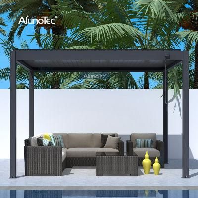 Electric Motor Vergola Gazebo Louver Roof Outdoor Shelter Patio Covering