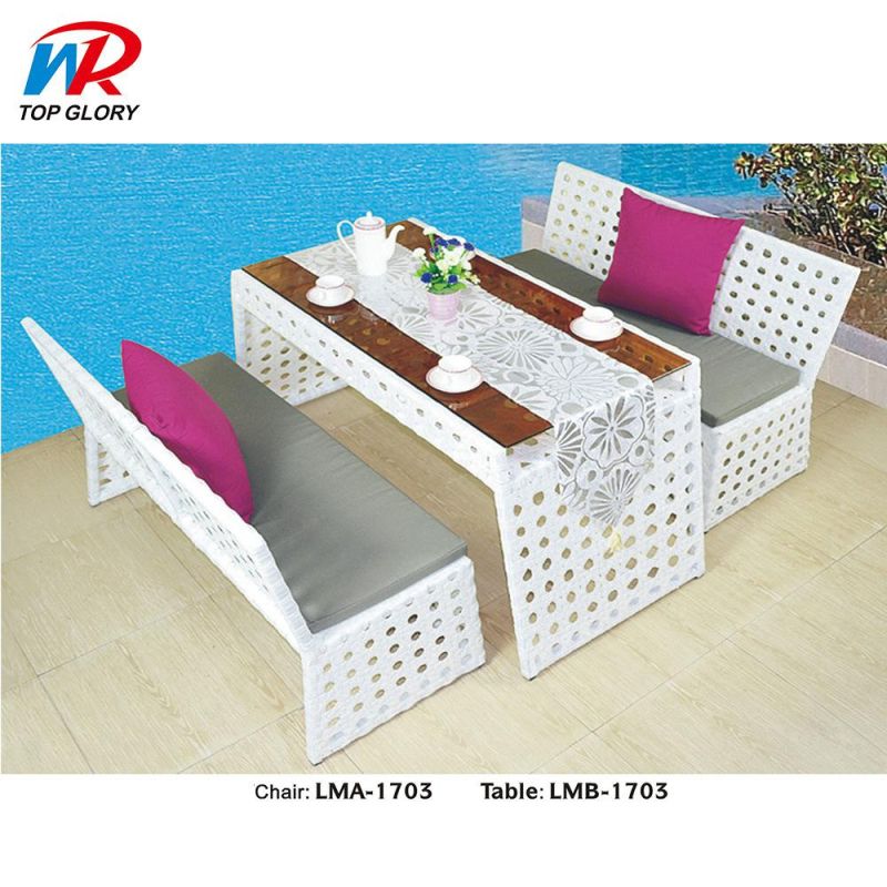 Modern Wholesale Outdoor Garden Patio Dining Room Aluminum Metal Leisure Lounge Table Furniture Plastic Rattan Wicker Height Stool High Back Bar Chair
