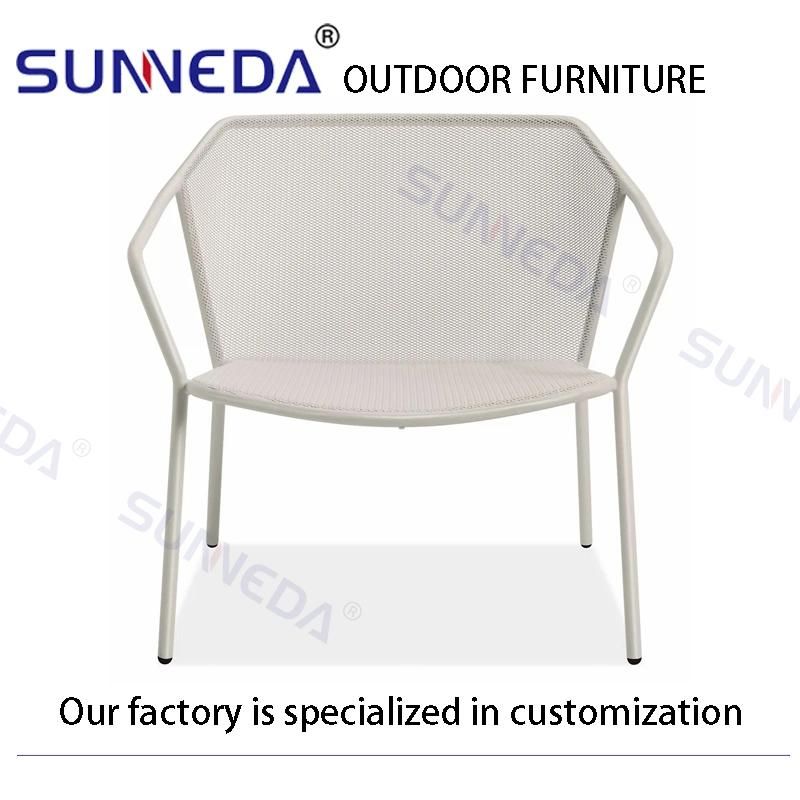 High Quality Modern Iron Frame Soft Chair with Waterproof Cushion