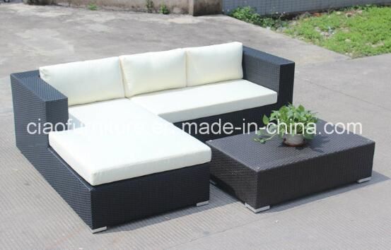 Garden Used Synthetic Rattan Sectional Sofa Set
