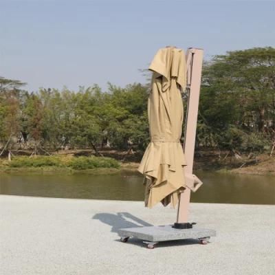 Wholesale Double Top Luxury Sunshade Fire Hydraulic Side Pole Umbrella