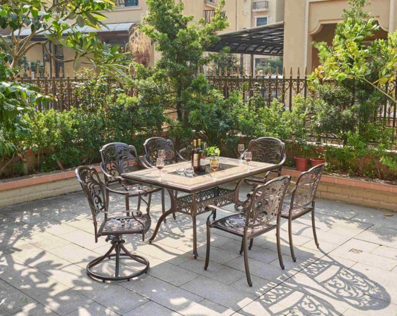 Hot Selling Europe Style Cast Aluminum Garden Table