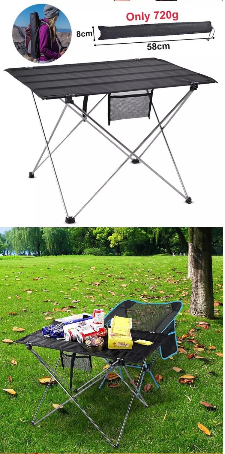 Outdoor Camping Table Portable Foldable Desk Furniture Computer Bed Ultralight Portable Camping Table