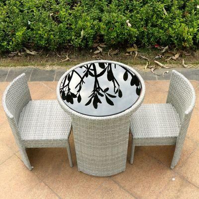China Manufacturer Patio Furniture Rattan Dining Set Garden Wicker Outdoor Table and Chair
