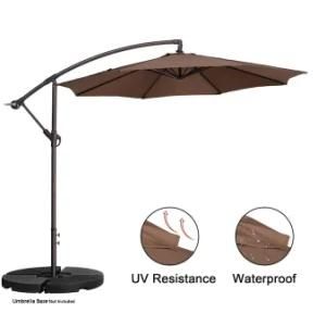 10FT Outdoor Sunshade Cantilever Tilt Patio Umbrella Garden Parasol
