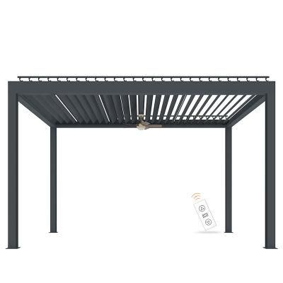 Factory Price Wall-Mounted Balcony Pergola Canopy With Aluminum Frame Awning
