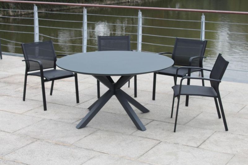 Hotel Customized OEM Sectional with Table Round Outdoor Dining Set