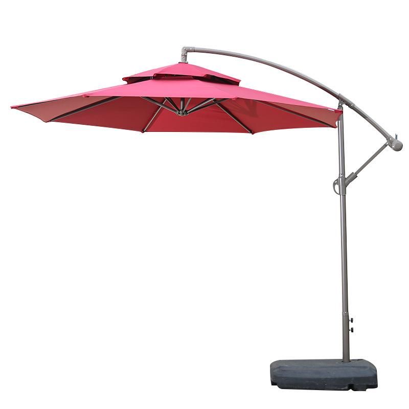 Outdoor Roman Aluminum Parasol Rotating Umbrella Outdoor Sunshade
