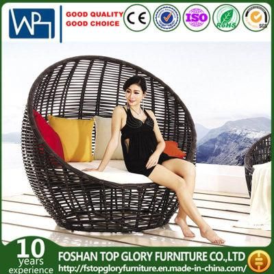 Rattan Outdoor Furniture Sun Loungers Wicker Daybed (TGLI-10)