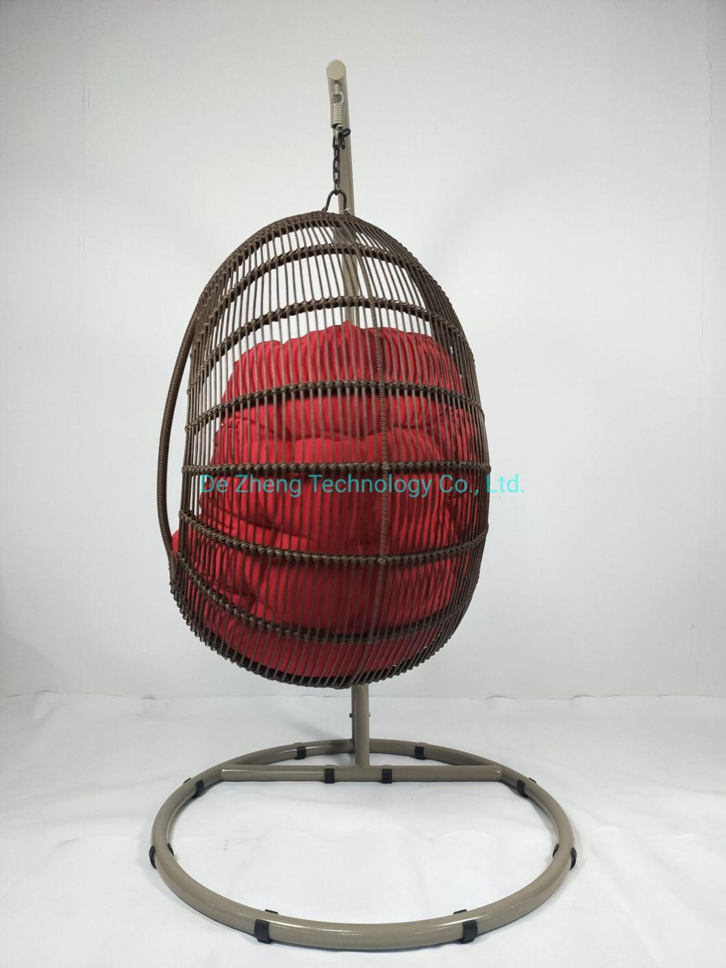 Indoor Hanmmock Patio Swing Chair for Living Room Rattan Swing Chair Egg Shape Swing Chair
