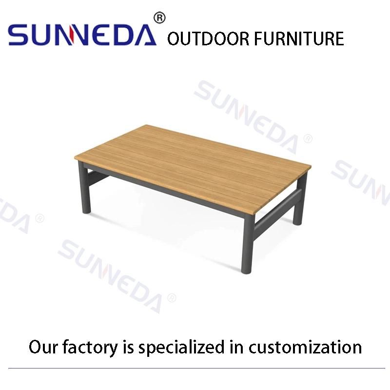 Straight Metal Alu Iron Frame Casual Beach Gathering Sofa