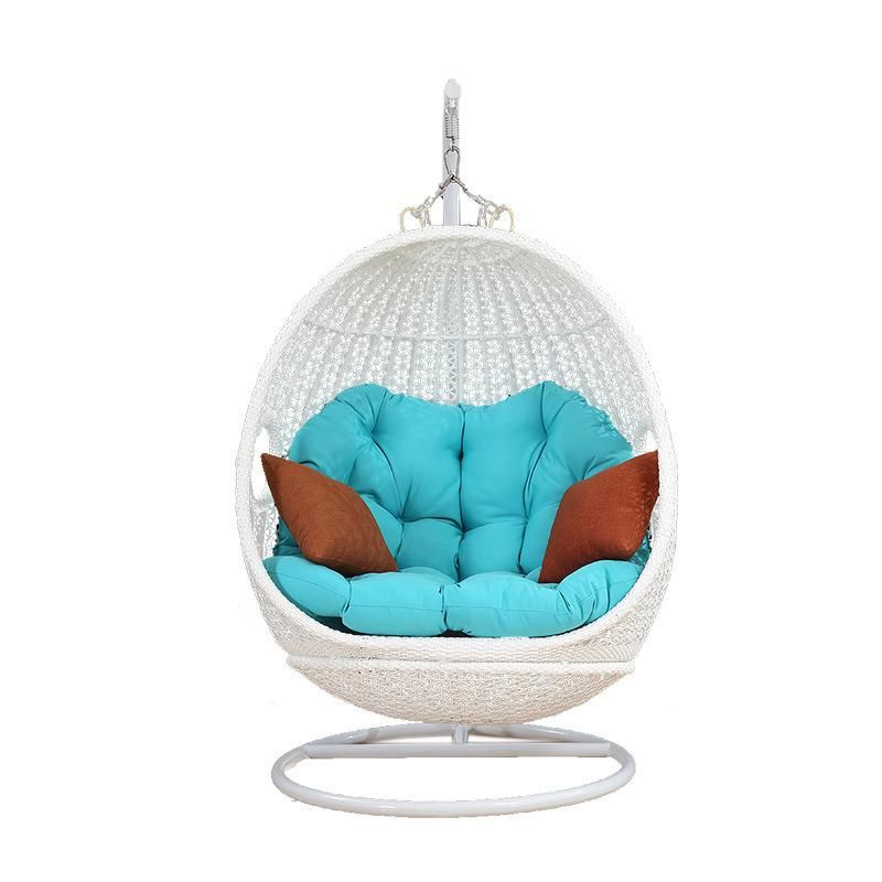 Garden Outdoor Patio PE Rattan Hanging Headrest Leisure Swing Chair