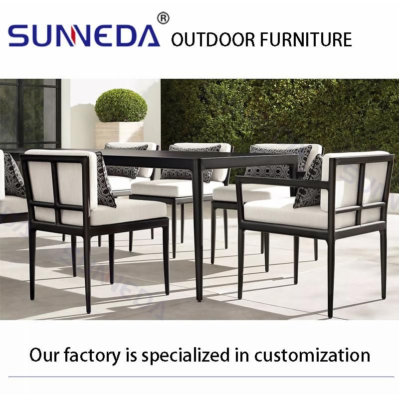 Modern Outdoor Comfortable Elegant Presentable Chair with All Aluminum Table