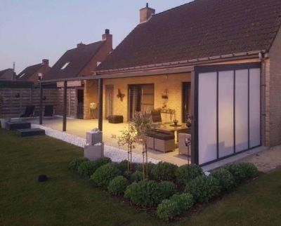 Motorized Waterproof Attached Aluminum Profiles for Pergola Canopy Designs