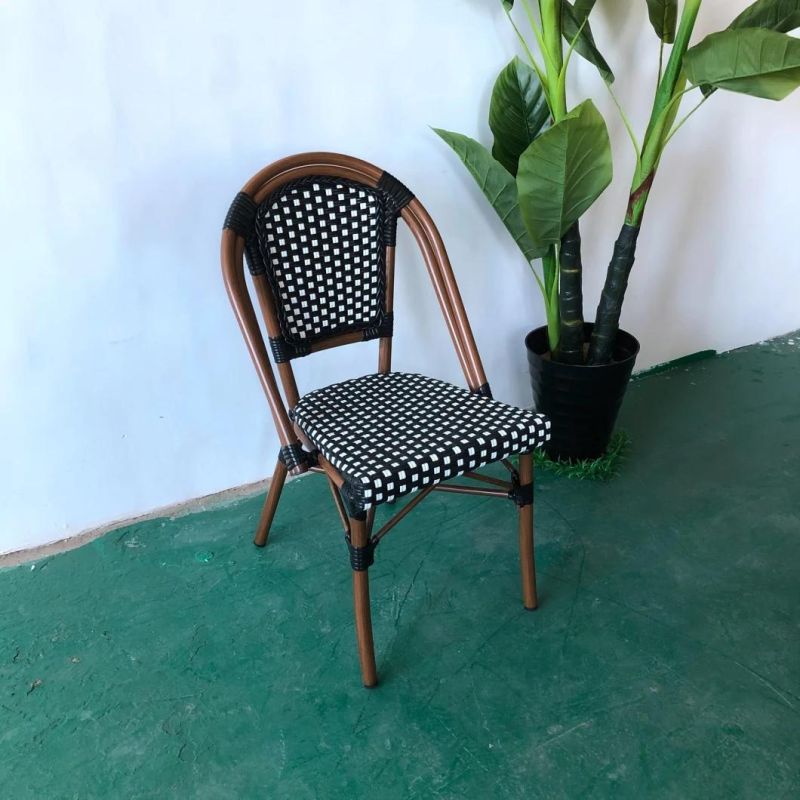 Stylish Water Proof Coffee Shop Outdoor Rattan Dining Chair