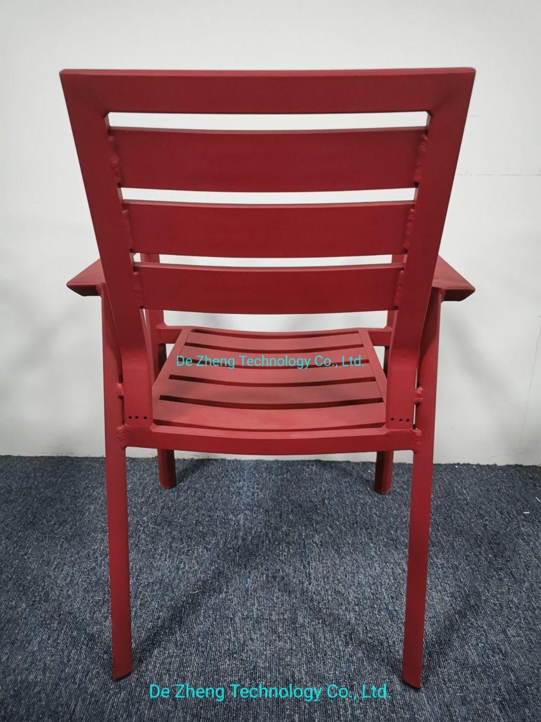 Commercial Furniture Colorful Aluminum Elegant Modern Aluminum Medium Back Cafe Restaurants Dining Garden Chair