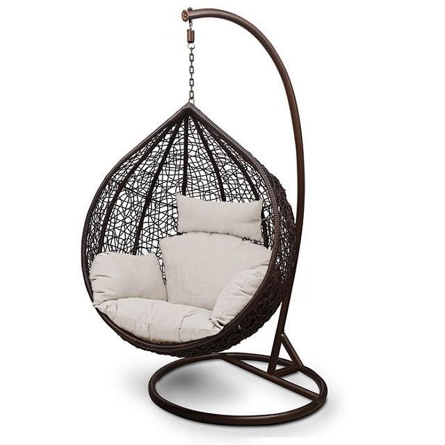 Wholesale Cheap Wicker Rattan Patio Balcony Hanging Indoor Swing Chair