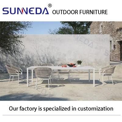 New Design Patio Outdoor High Quality Dining Weaving Furniture Set