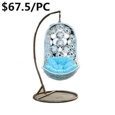 New Design Egg Hanging Patio Rattan Adult Children Swing Chair