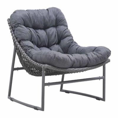 Outdoor Aluminum Rattan Wicker Woven Beach Lounger Chair