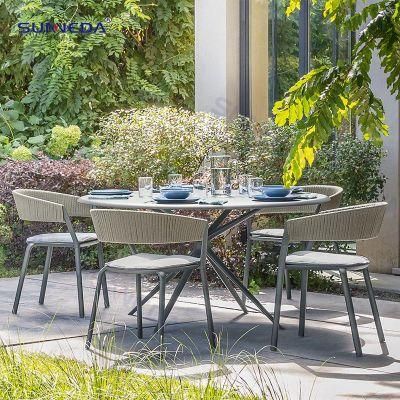 Morden Outdoor Patio Comfortable Garden High Dining Chair and Table Set