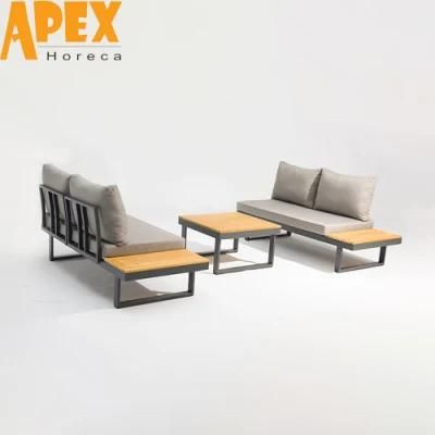 Outdoor Patio Home Furniture Aluminum Frame Design Corner Sofa Wholesale