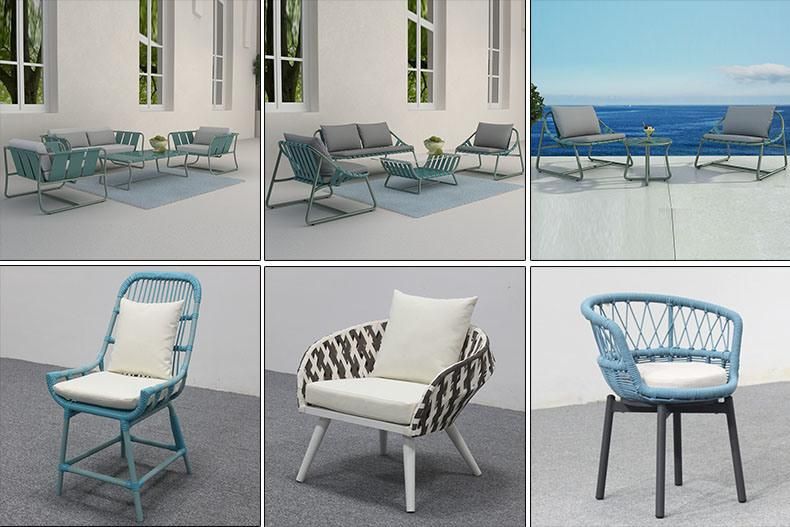 Outdoor Aluminum Rattan Wicker Woven Beach Lounger Chair