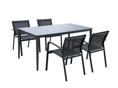 New OEM Metal Customized Foshan Rustic Table Outdoor Dining Room Sets Furniture