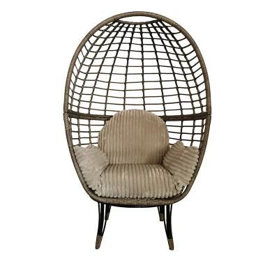 Wicker Egg Design Swing Chair Single Seat Chairs for Patio