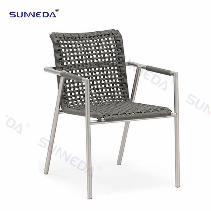 Italian Style Leisure Modern Hotel Patio Valli Foldable Teak Wood Outdoor Garden Armchair with Table Furnitures Set