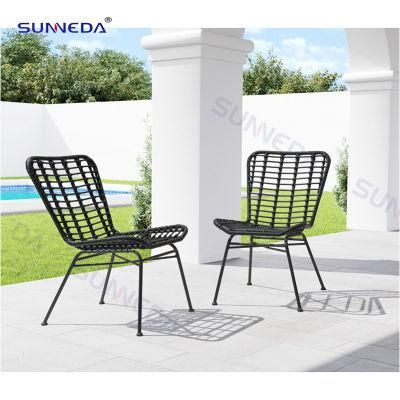 Hot-Selling Modern Customized Aluminum Frame Patio Rattan Hotel Garden Garden Chair