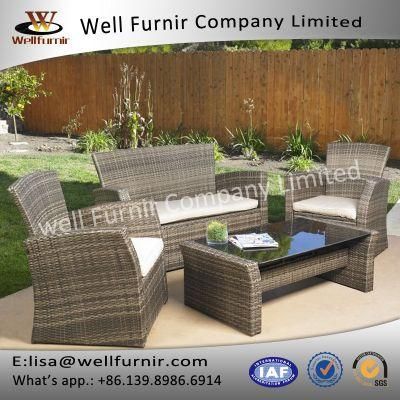 Well Furnir 4PC Rattan Chat Set (WF-17109)